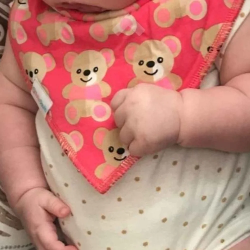 Baby Daulia Multi Print Bandana Bib Set of 7 New
